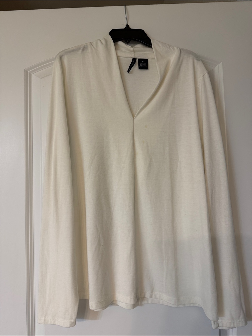 new directions Cream V-Neck Long Sleeve Sweater